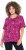 Ulla Popken Abstract Animal Print Short Sleeve Tee Magnolia Red - T-shirts imprimés pour femme - 