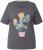 Ulla Popken Cactus Short Sleeve Graphic Tee Graphite Grey - T-shirts imprimés pour femme - 
