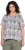 Ulla Popken Half-sleeve A-line V-neck Pointed Hem Animal Pattern T-shirt Moss - T-shirts imprimés pour femme - 