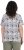 Ulla Popken Half-sleeve A-line V-neck Pointed Hem Animal Pattern T-shirt Moss - T-shirts imprimés pour femme - 