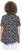 Ulla Popken Bow Print Short Sleeve Pointed Hem Tee Black - T-shirts imprimés pour femme - 