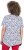 Ulla Popken Bow Print Short Sleeve Pointed Hem Tee Snow White - T-shirts imprimés pour femme - 