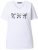 Ulla Popken Bow Short Sleeve Graphic Tee Snow White - T-shirts imprimés pour femme - 