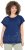 Ulla Popken Textured Paisley Motif Cap Sleeve Tee Navy - T-shirts imprimés pour femme - 