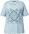 Ulla Popken Paisley Short Sleeve Graphic Tee Light Moss Green - T-shirts imprimés pour femme - 