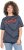 Ulla Popken Striped 1987 Boat Neck Tee Navy Blue - T-shirts imprimés pour femme - 