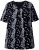 Ulla Popken Letter Print Short Sleeve Tee Black - T-shirts imprimés pour femme - 