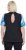 Ulla Popken Cutout Abstract Print Short Sleeve Tee Light Sapphire - T-shirts imprimés pour femme - 