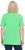 Ulla Popken Essential Notch Neck Stretch Tee Mint Green - T-shirts - 