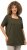 Ulla Popken Essential Square Neck Stretch Tee Forest Green - T-shirts - 