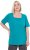 Ulla Popken Essential Square Neck Stretch Tee Green Emerald - T-shirts - 
