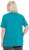 Ulla Popken Essential Square Neck Stretch Tee Green Emerald - T-shirts - 
