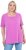 Ulla Popken Essential Square Neck Stretch Tee Cool Pink - T-shirts - 