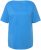 Ulla Popken Double Layer Rounded V-Neck Slim Fit Tee Sky Blue - T-shirts - 
