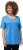 Ulla Popken Double Layer Rounded V-Neck Slim Fit Tee Sky Blue - T-shirts - 