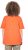 Ulla Popken Cold Dye Ruffle Edge Pocket Tee Coral Pink - T-shirts - 