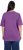 Ulla Popken Basic Round Neck Short Sleeve Relaxed Fit T-Shirt Purple - T-shirts - 