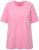 Ulla Popken Essential Round Neck Stretch Tee Light Pink - T-shirts - 
