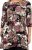 Scandinavian Caramel Flower Petals Tunic Brown - T-shirts imprimés pour femme - 
