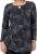 Scandinavian Caramel Triangles Tunic Dark Blue - T-shirts imprimés pour femme - 