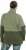 Ulla Popken Two-Tone ZIp Front Pocket Sweatshirt Olive Green - Sweatshirts & hoodies - 