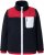 Ulla Popken Color Block Teddy Fleece Jacket Navy - Sweatshirts & hoodies - 