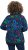 Ulla Popken Ribbon Print Turtleneck Sweatshirt Navy - T-shirts - 