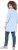 Ulla Popken Floral Motif 3/4 Sleeve Tunic Tee Light Blue - T-shirts imprimés pour femme - 