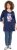 Ulla Popken Floral Motif 3/4 Sleeve Tunic Tee Ink Blue - T-shirts imprimés pour femme - 