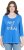 Ulla Popken Make It Amazing 3/4 Sleeve Graphic Tee Pacific Blue - T-shirts imprimés pour femme - 