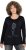 Ulla Popken Holiday Long Sleeve Graphic Tee Black - T-shirts imprimés pour femme - 