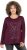 Ulla Popken Holiday Long Sleeve Graphic Tee Plum - T-shirts imprimés pour femme - 