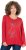Ulla Popken Holiday Long Sleeve Graphic Tee Salsa Red - T-shirts imprimés pour femme - 