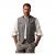 JP1880 Vest Traditional With Embroidery Silver - Vestes - Vestes Homme Grandes Tailles