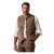 JP1880 Vest Traditional Cowhide Brown - Vestes - Vestes Homme Grandes Tailles