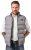 JP1880 Quilted Vest Outdoor Stand-up Collar Grey - Vestes - Vestes Homme Grandes Tailles
