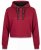Nora Mikken KAMILLA Cropped Hoodie Burgundy - VÊTEMENTS FEMME XS-XXL - 