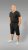 20 Nodi Scirocco Short Leg Sports Pants in Combed Cotton Jersey Black - Pantalons/shorts de survêtement - Survêtement/jogging grandes tailles