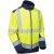 Leo Bowden Ecoviz Softshell Jacket Hi-Vis Yellow/Navy Print - Vêtements de travail - Vêtements de travail grandes tailles