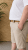 Kam Jeans 3402 Belted Dobby Weave Stretch Chino Shorts Beige - Shorts - Shorts hommes grande taille