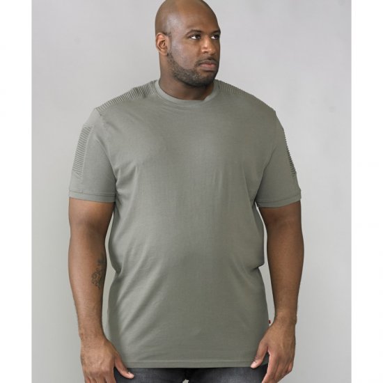 D555 Callum T-shirt Khaki - T-shirts - T-shirts Homme Grande Taille