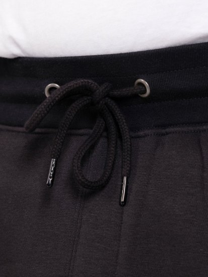 D555 Dexter 1 Cargo Jogger With Bear Embroidery Noir - Pantalons/shorts de survêtement - Survêtement/jogging grandes tailles
