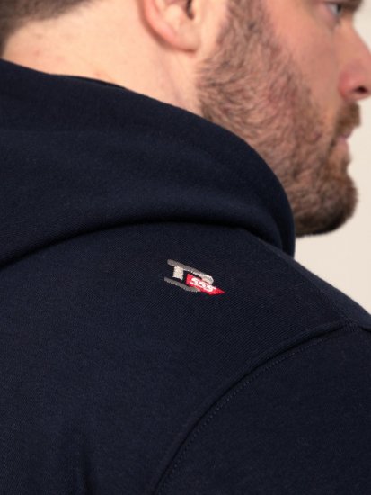 D555 Hector Adventurer Printed Zip Through Hoody Bleu marine - Sweatshirts & hoodies - Sweatshirts/Hoodies grande taille homme