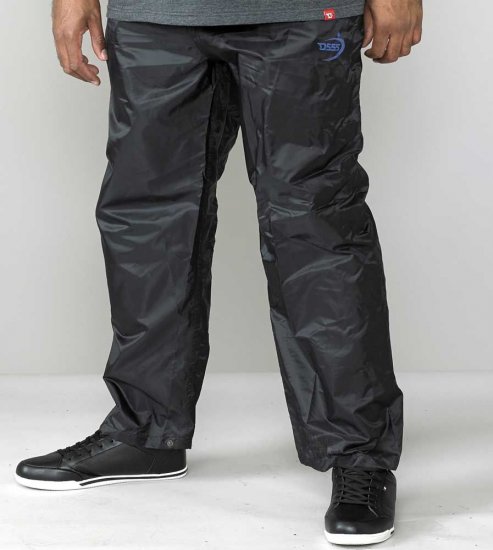 D555 Elba "Packaway" Rain Pants Black - Sport & outdoor - Vêtements de sport grande taille 