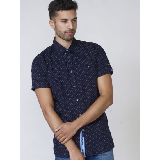D555 Kurt Printed Short Sleeve Shirt - Chemises - Chemises Grandes Tailles Hommes