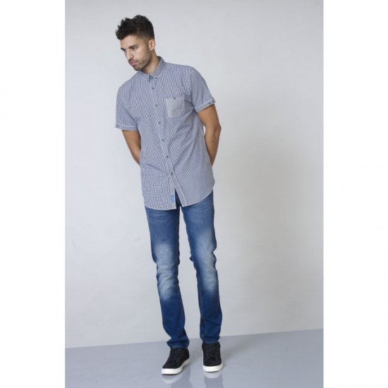 D555 Hank Gingham Short Sleeve Shirt - Chemises - Chemises Grandes Tailles Hommes