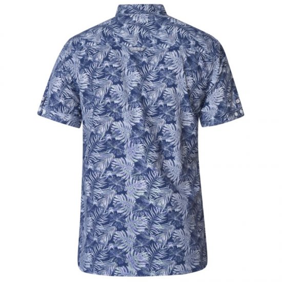 D555 Sheldon Hawaii Shirt Navy - Chemises - Chemises Grandes Tailles Hommes
