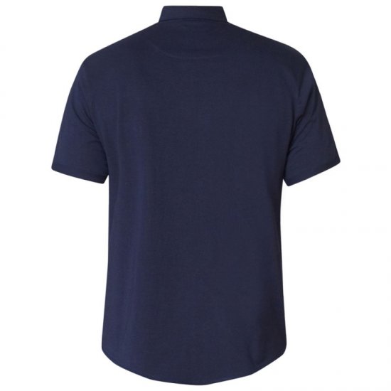 D555 Beaver Couture Jersey Shirt Navy - Chemises - Chemises Grandes Tailles Hommes
