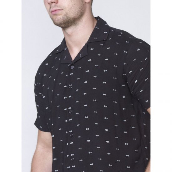 D555 Luciano Bowling Shirt Black - Chemises - Chemises Grandes Tailles Hommes