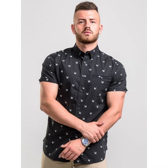 D555 Marley Shirt Black - Chemises - Chemises Grandes Tailles Hommes